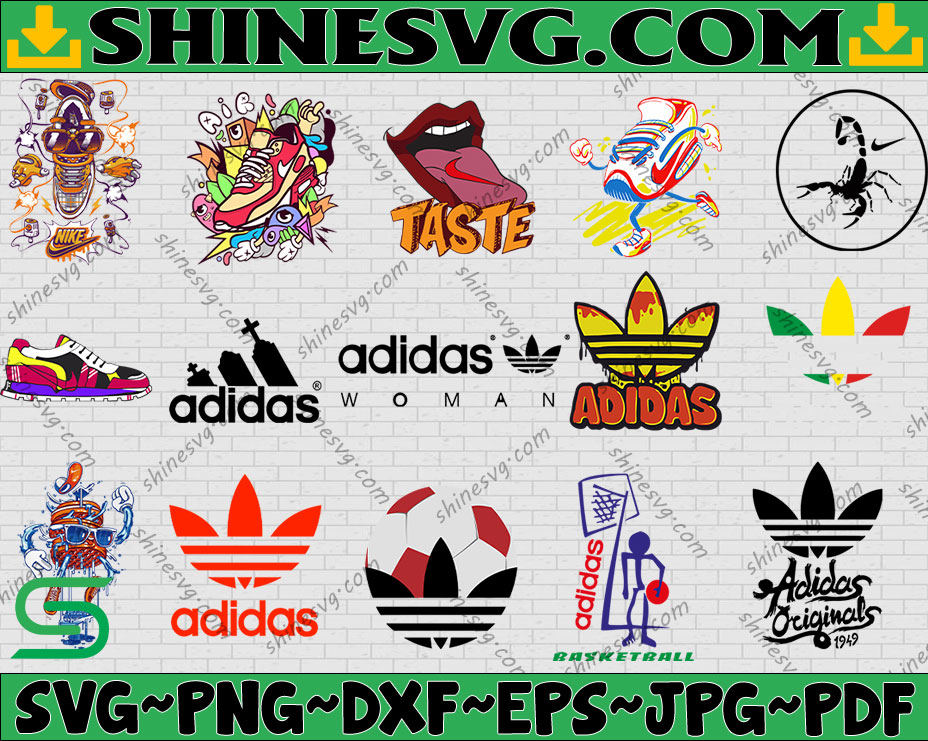 Bundle 15 Files Adidas Logo Fashion Svg, Adidas,Nike Logo svg, Mickey ...
