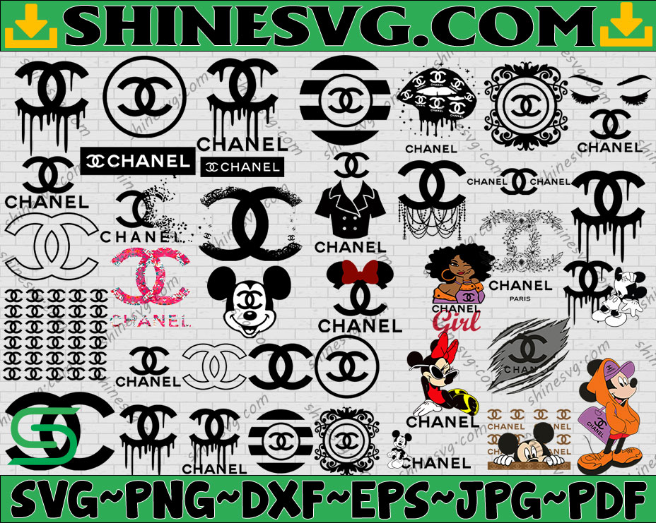 Bundle 31 Files Chanel Fashion Svg , LV Svg Bundle, Mickey Chanel Svg ...